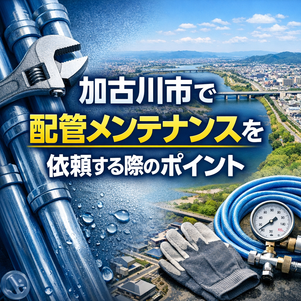 加古川市で配管メンテナンスを依頼する際のポイント