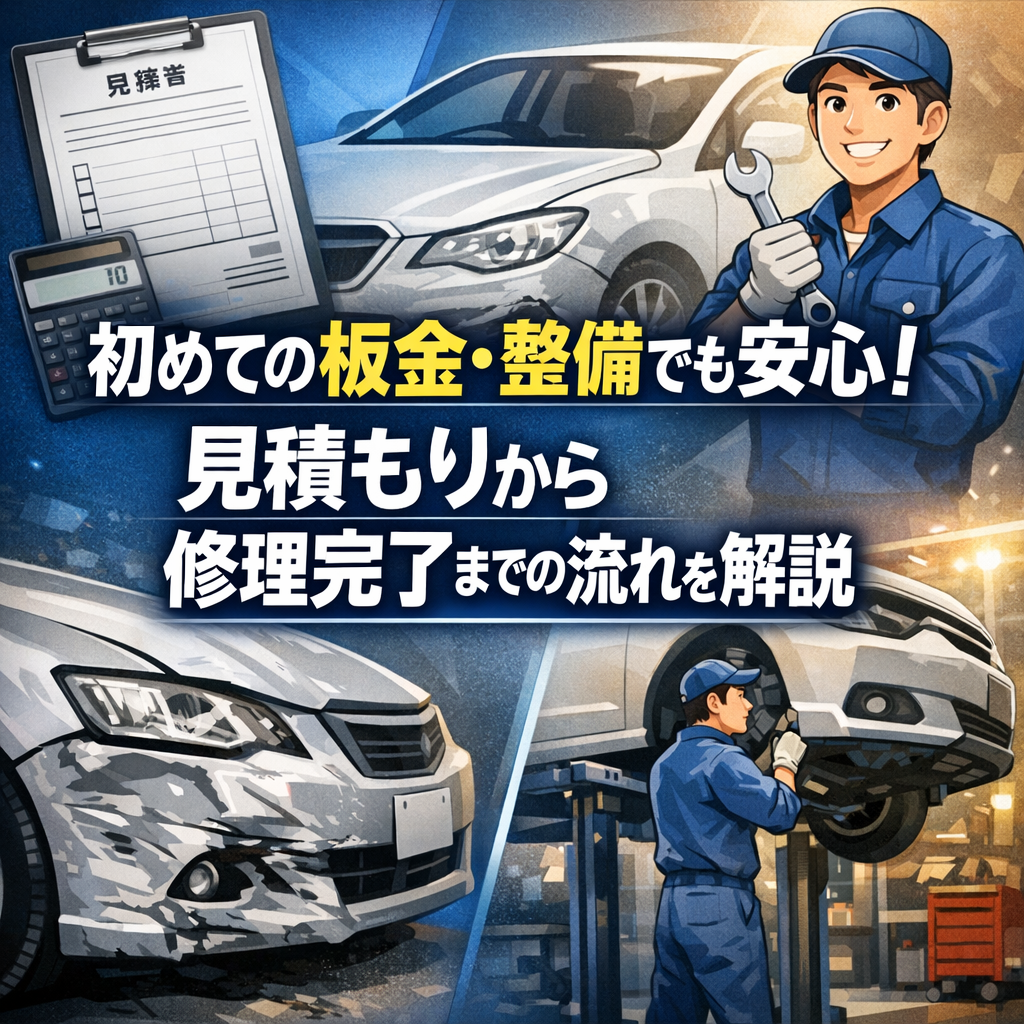 初めての板金・整備でも安心!見積もりから修理完了までの流れを解説