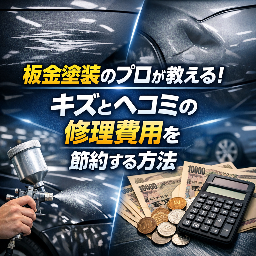 板金塗装のプロが教える!キズとヘコミの修理費用を節約する方法