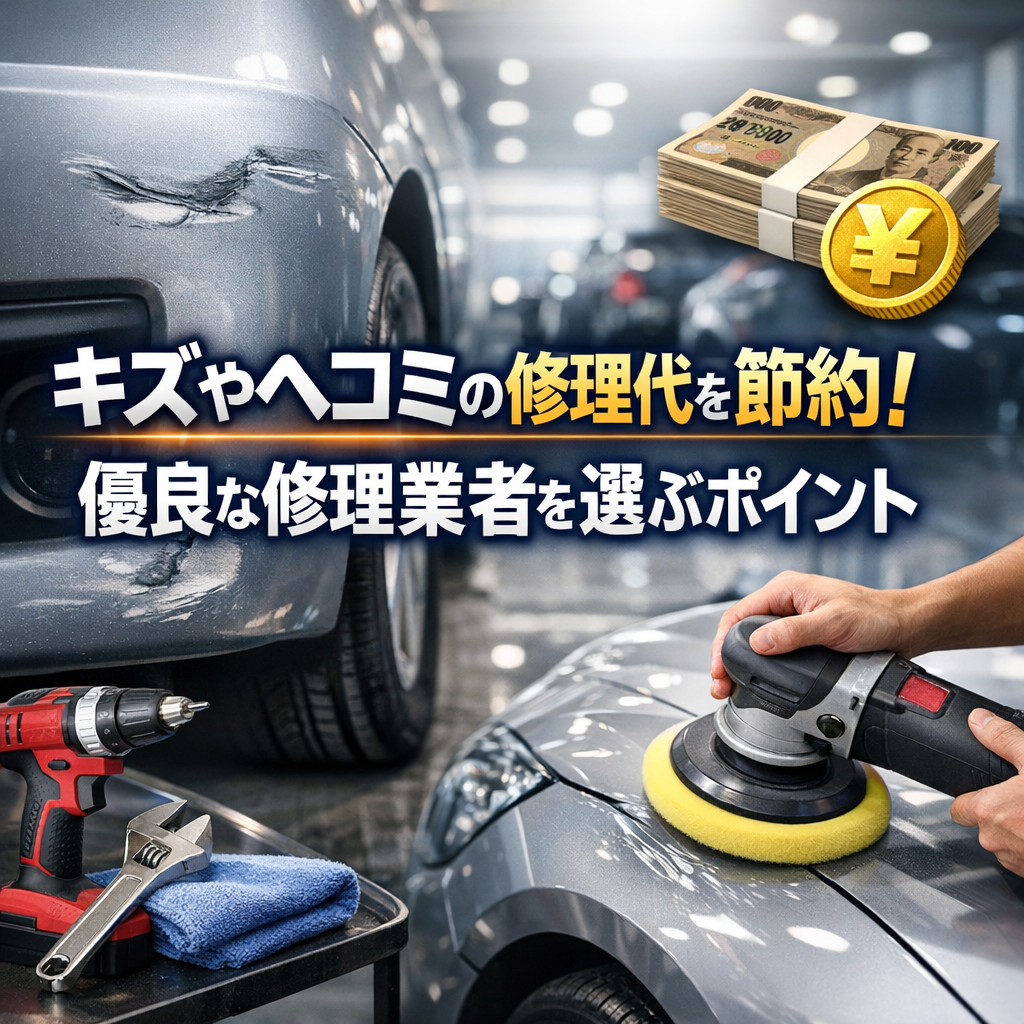 キズやヘコミの修理代を節約！優良な修理業者を選ぶポイント