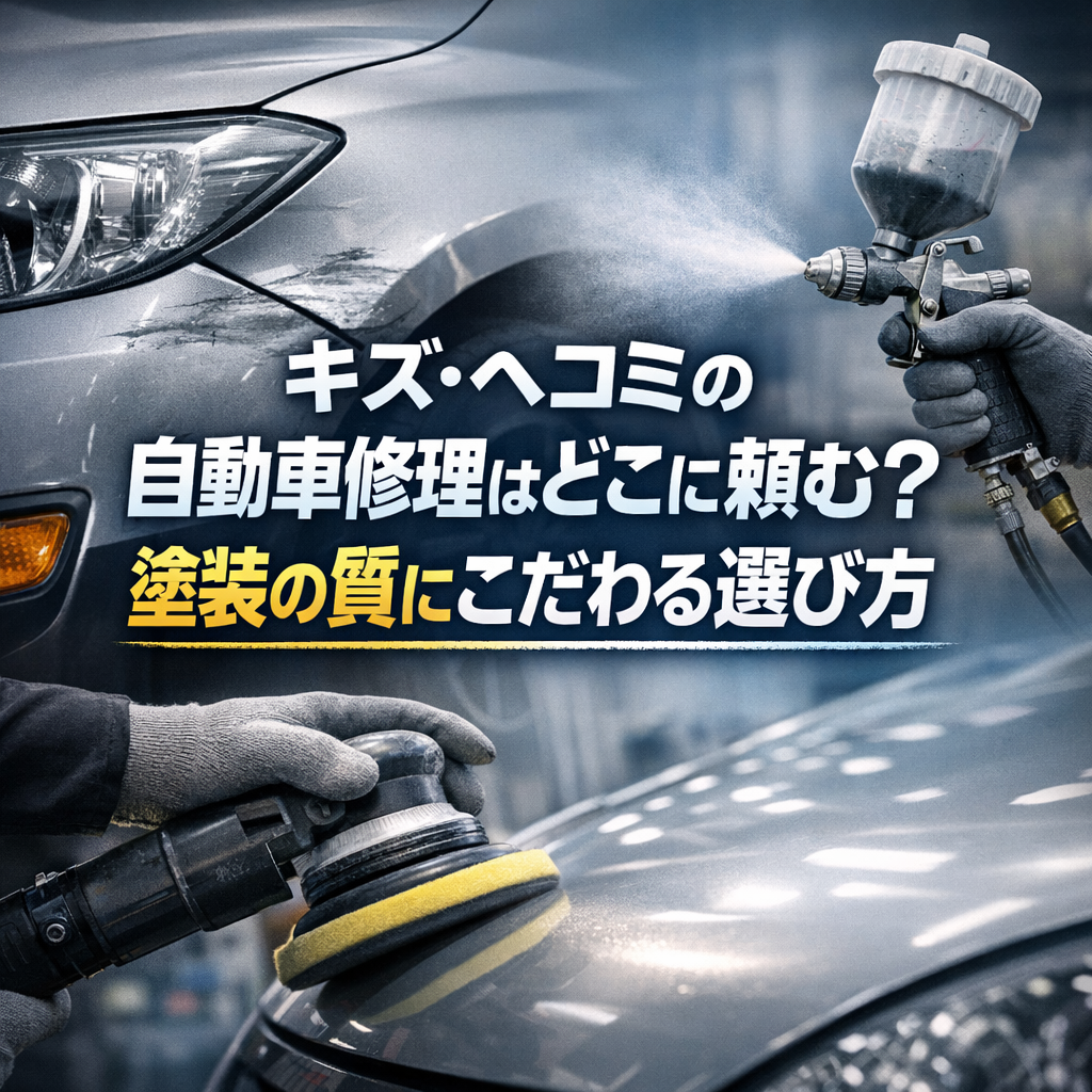 キズ・ヘコミの自動車修理はどこに頼む？塗装の質にこだわる選び方