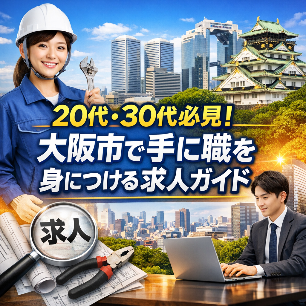 20代・30代必見！大阪市で手に職を身につける求人ガイド