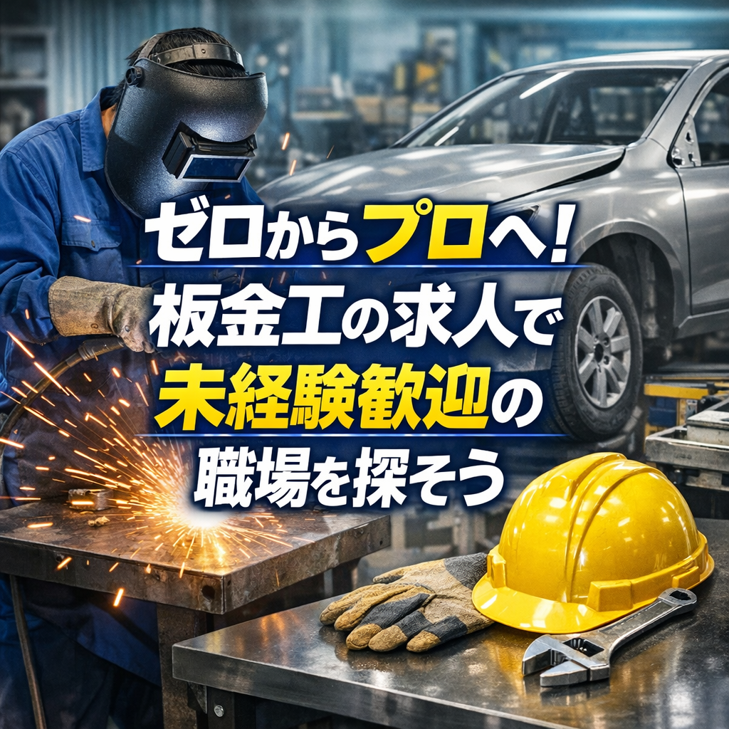 ゼロからプロへ!板金工の求人で未経験歓迎の職場を探そう