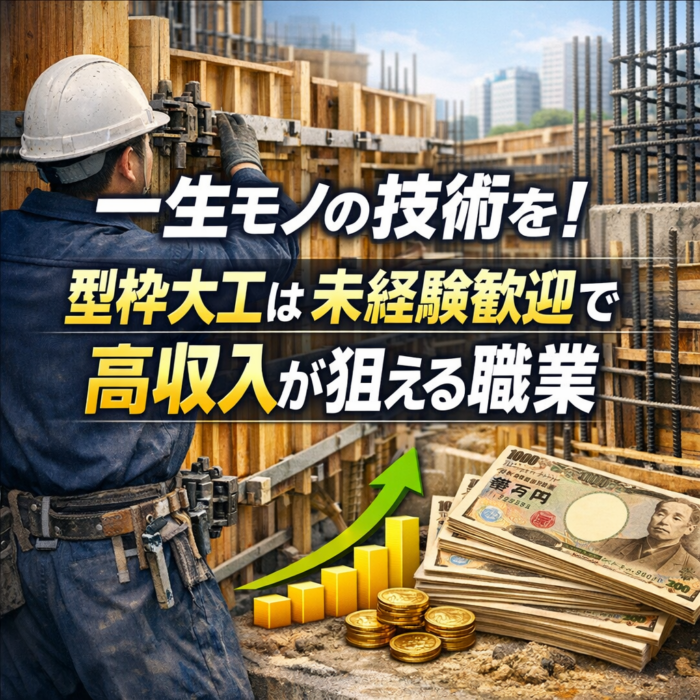 一生モノの技術を！型枠大工は未経験歓迎で高収入が狙える職業