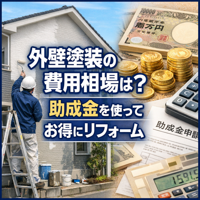 外壁塗装の費用相場は？助成金を使ってお得にリフォーム