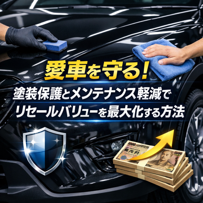 愛車を守る！塗装保護とメンテナンス軽減でリセールバリューを最大化する方法