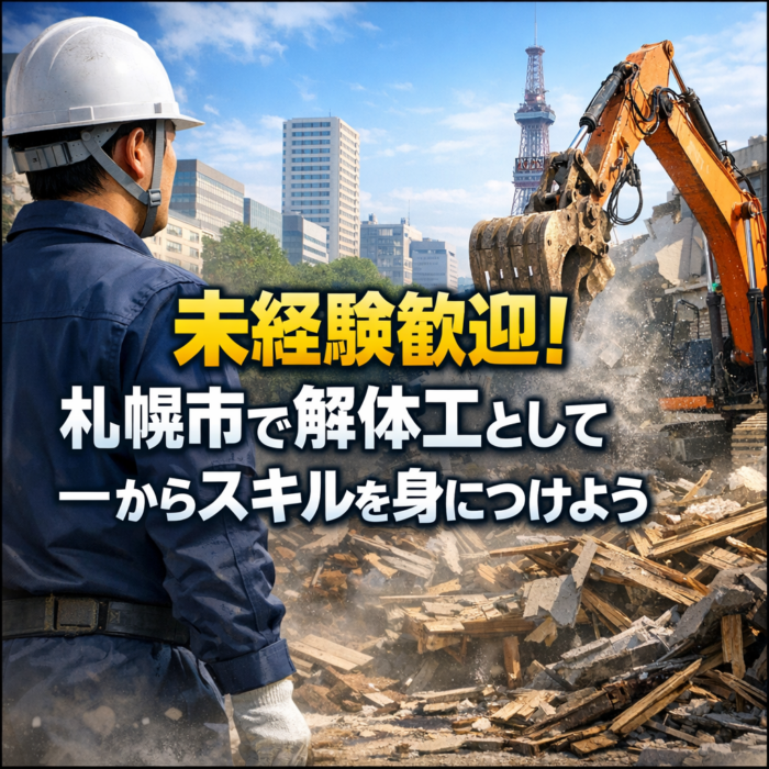 未経験歓迎！札幌市で解体工として一からスキルを身につけよう