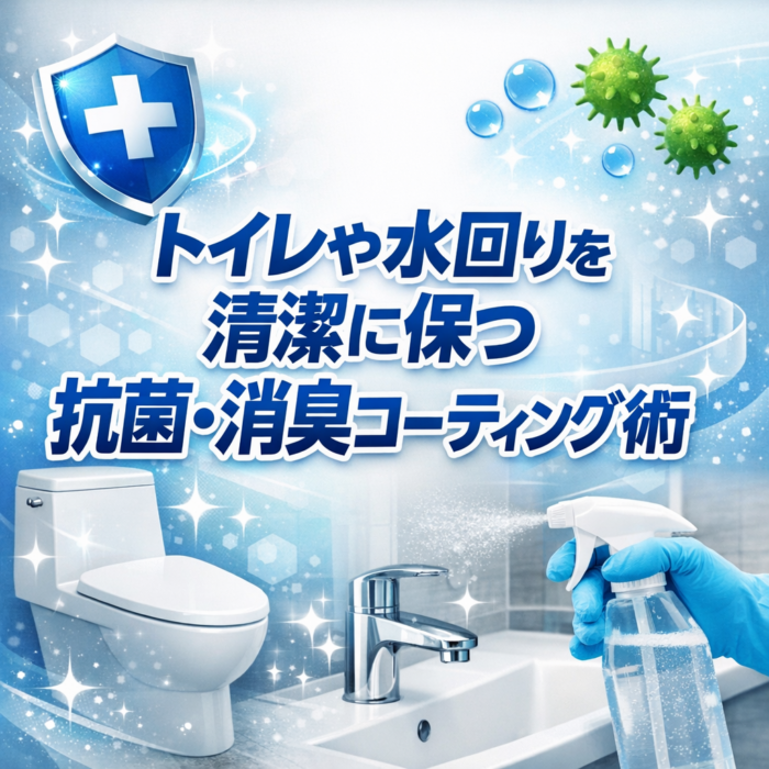 トイレや水回りを清潔に保つ抗菌・消臭コーティング術