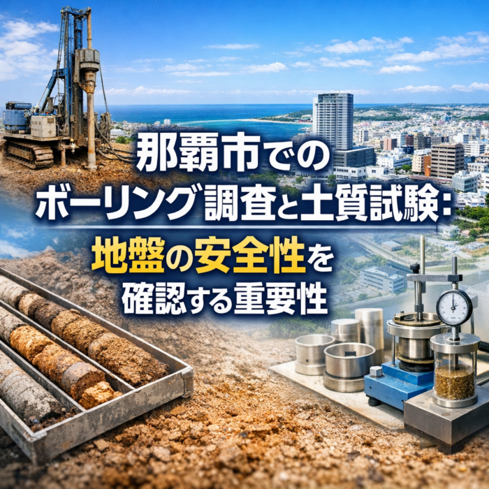 那覇市でのボーリング調査と土質試験：地盤の安全性を確認する重要性
