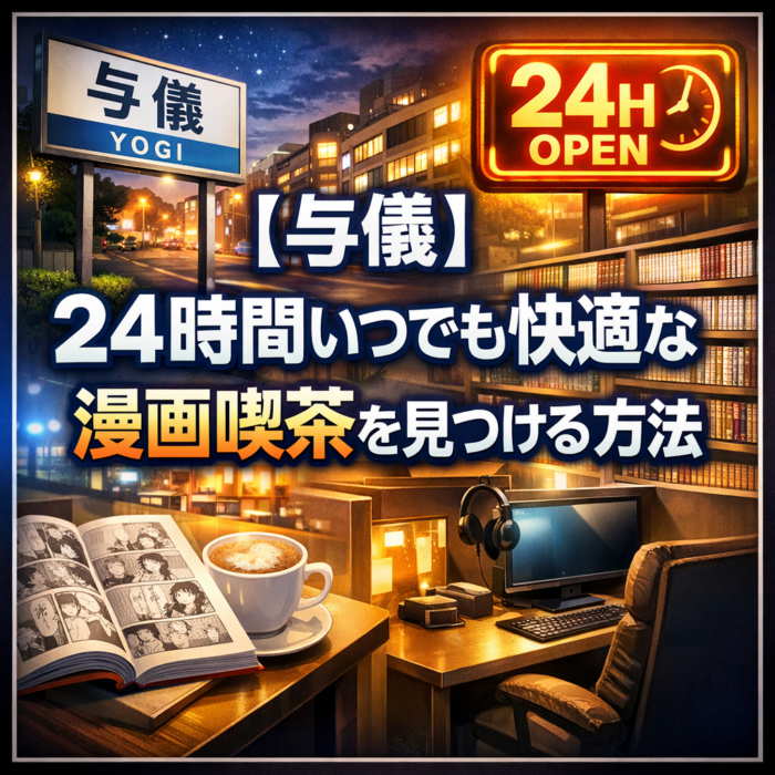 【与儀】２４時間いつでも快適な漫画喫茶を見つける方法