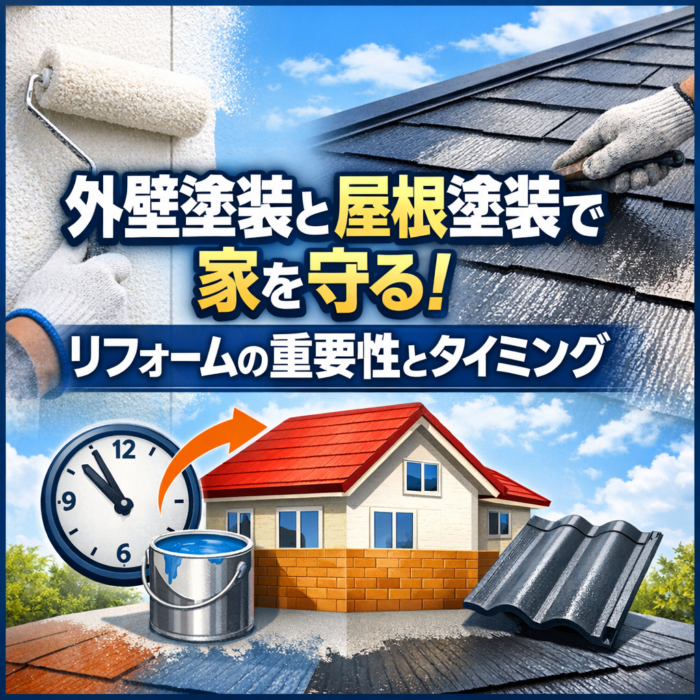 外壁塗装と屋根塗装で家を守る！リフォームの重要性とタイミング
