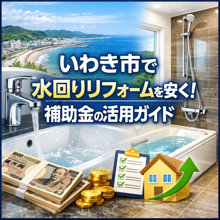 いわき市で水回りリフォームを安く！補助金の活用ガイド