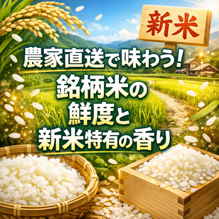 農家直送で味わう！銘柄米の鮮度と新米特有の香り