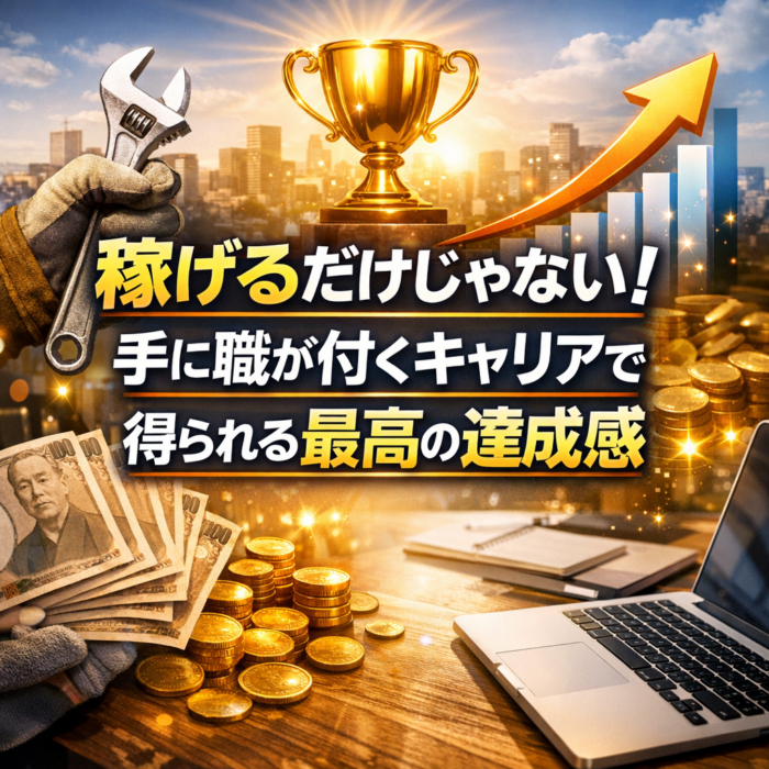 稼げるだけじゃない！手に職が付くキャリアで得られる最高の達成感