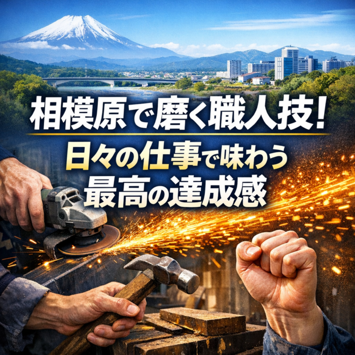 相模原で磨く職人技！日々の仕事で味わう最高の達成感