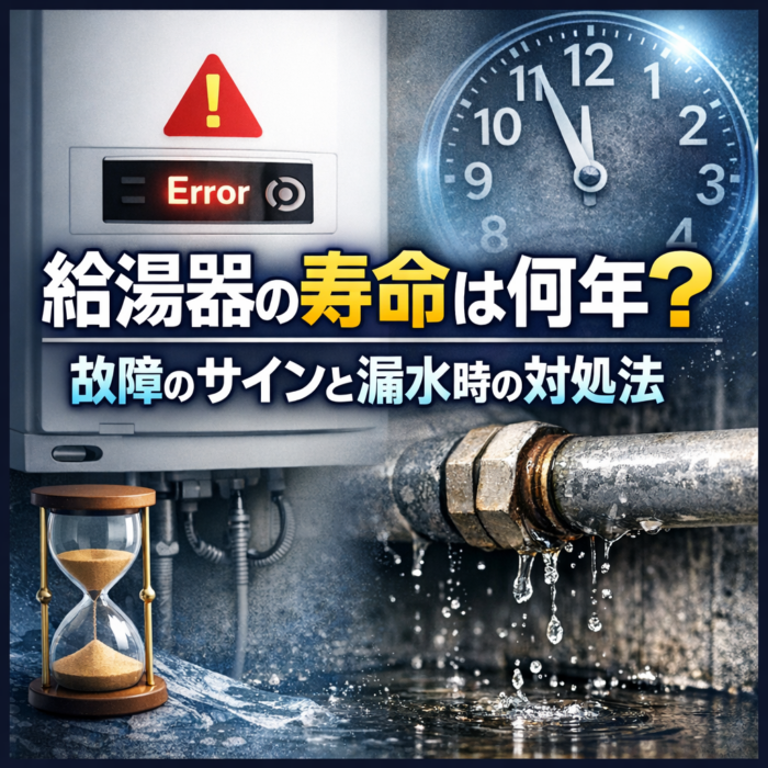 給湯器の寿命は何年？故障のサインと漏水時の対処法