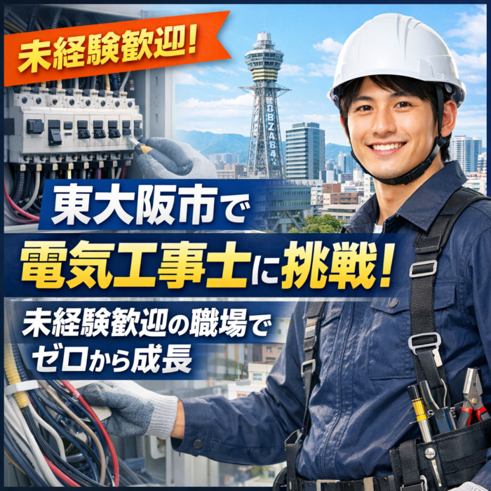 東大阪市で電気工事士に挑戦！未経験歓迎の職場でゼロから成長