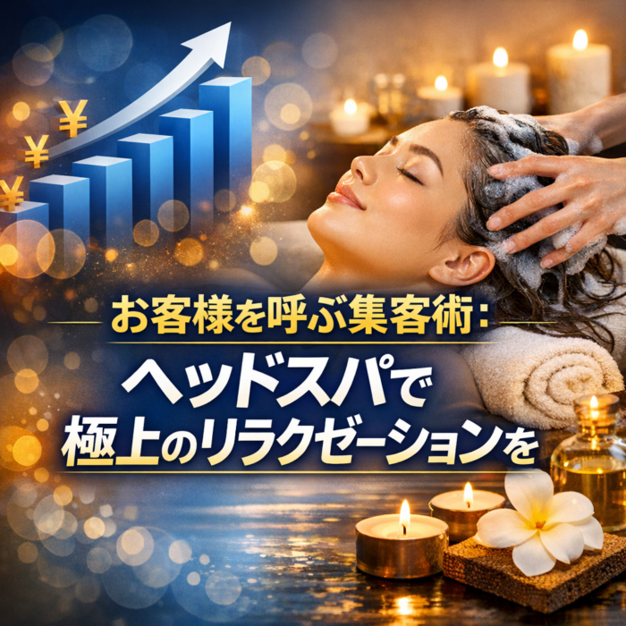 お客様を呼ぶ集客術：ヘッドスパで極上のリラクゼーションを