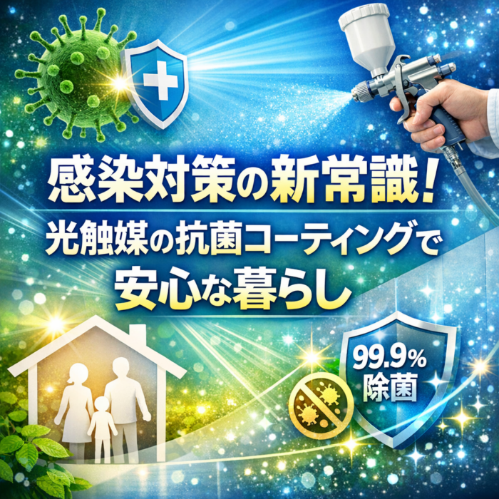感染対策の新常識！光触媒の抗菌コーティングで安心な暮らし