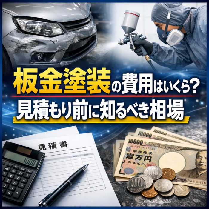 板金塗装の費用はいくら？見積もり前に知るべき相場