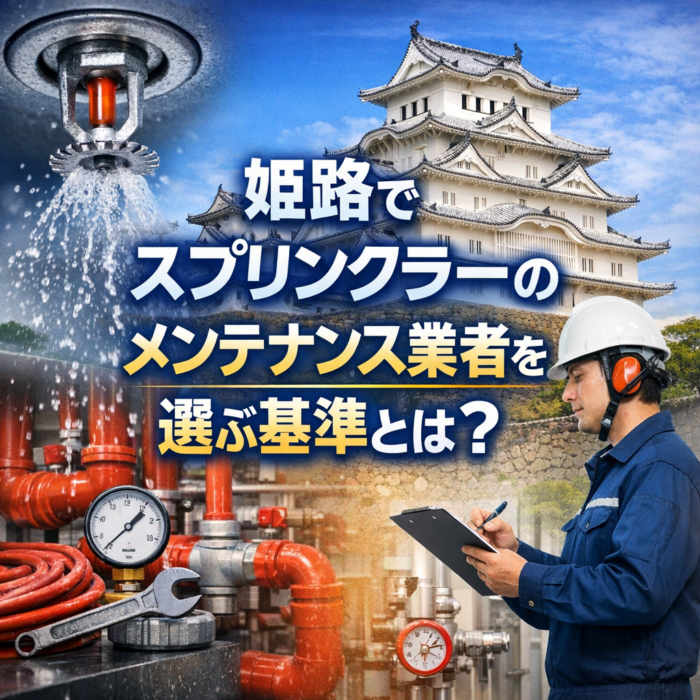 姫路でスプリンクラーのメンテナンス業者を選ぶ基準とは？