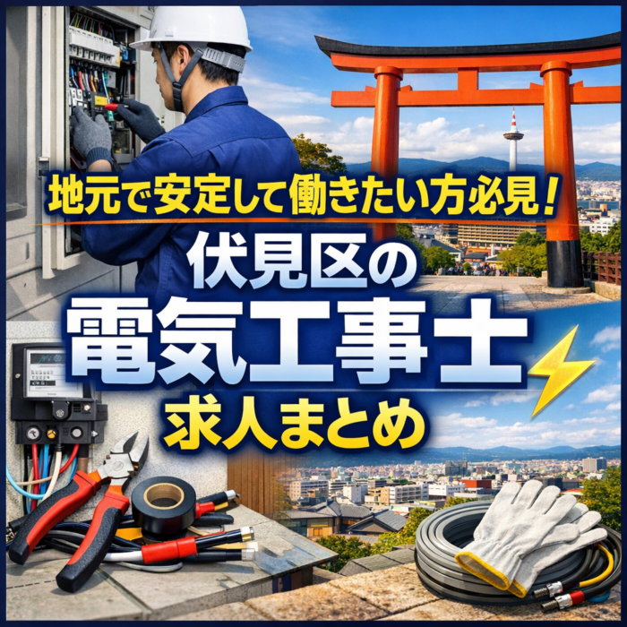 地元で安定して働きたい方必見！伏見区の電気工事士求人まとめ