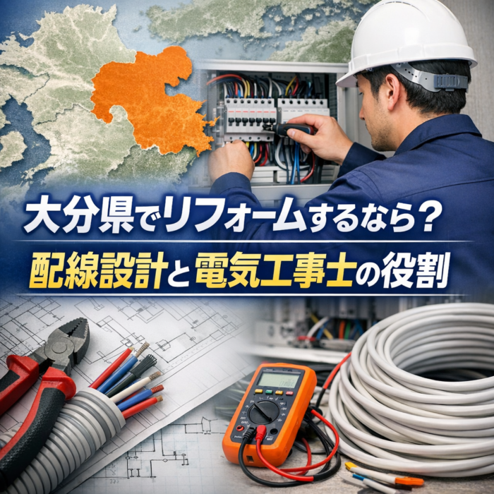 大分県でリフォームするなら？配線設計と電気工事士の役割