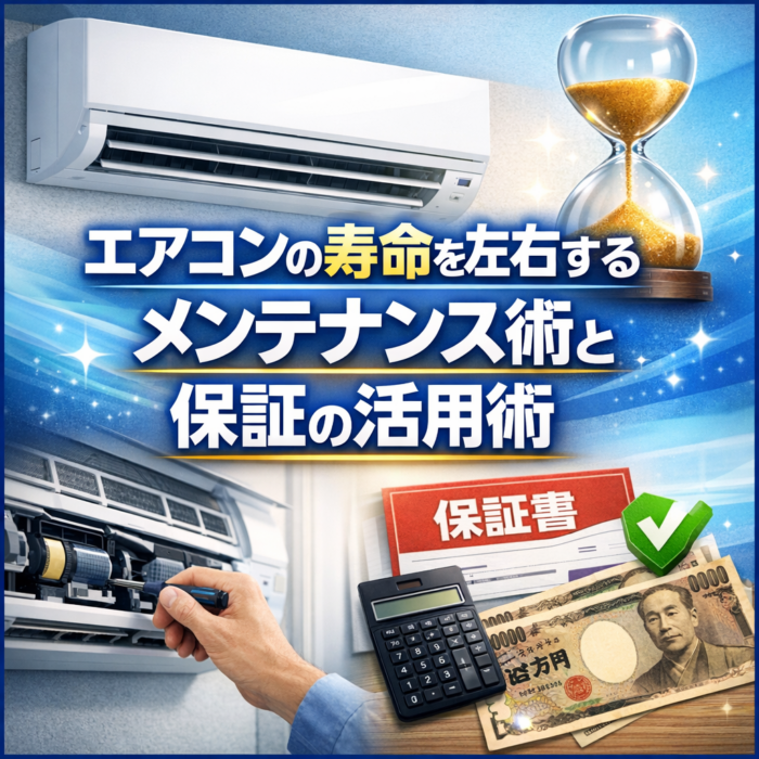 エアコンの寿命を左右するメンテナンス術と保証の活用術