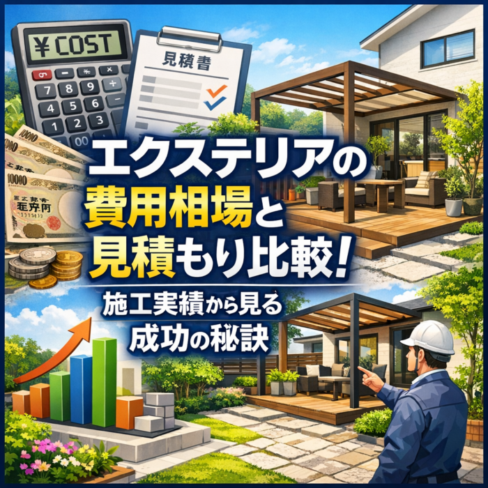 エクステリアの費用相場と見積もり比較！施工実績から見る成功の秘訣