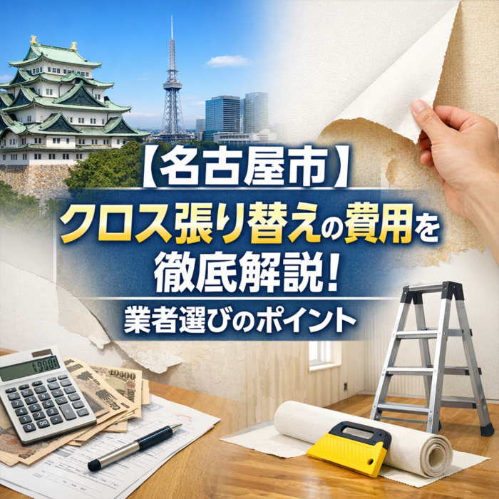【名古屋市】クロス張り替えの費用を徹底解説！業者選びのポイント