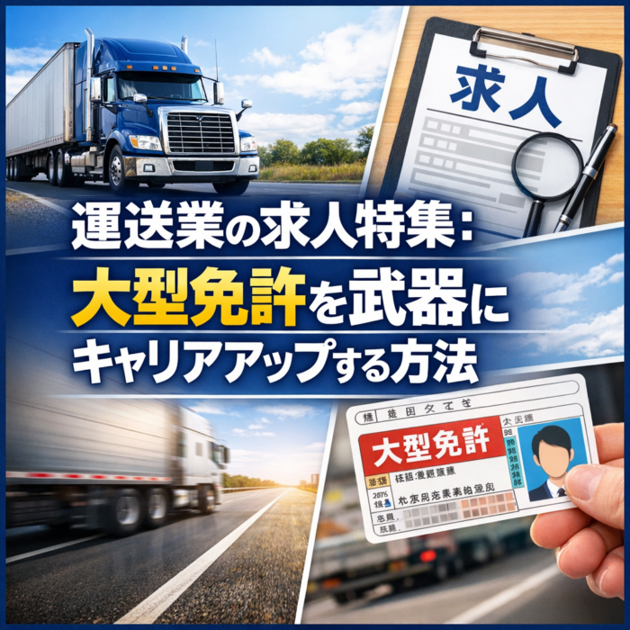 運送業の求人特集：大型免許を武器にキャリアアップする方法