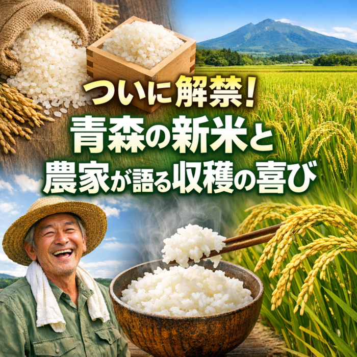 ついに解禁！青森の新米と農家が語る収穫の喜び