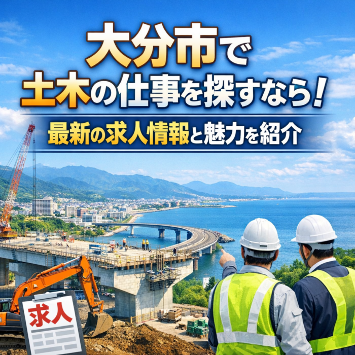 大分市で土木の仕事を探すなら！最新の求人情報と魅力を紹介
