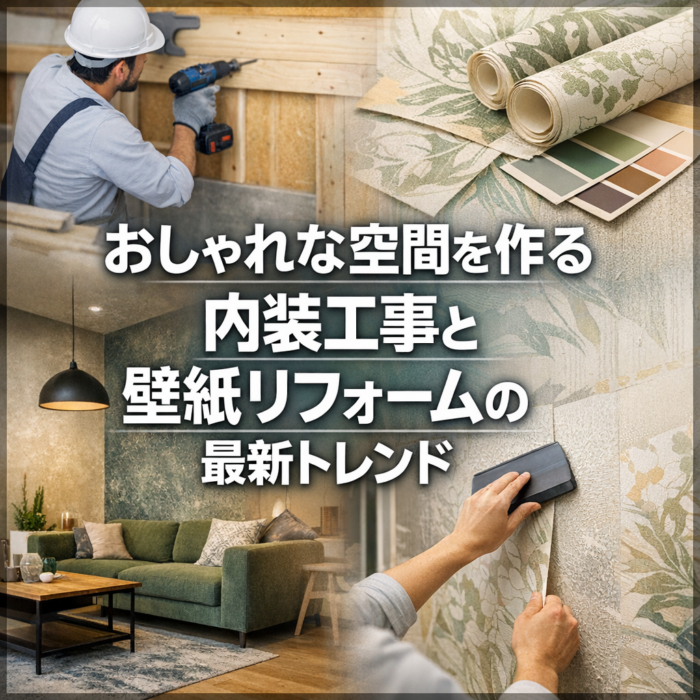 おしゃれな空間を作る内装工事と壁紙リフォームの最新トレンド