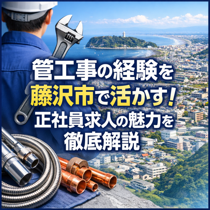 管工事の経験を藤沢市で活かす！正社員求人の魅力を徹底解説