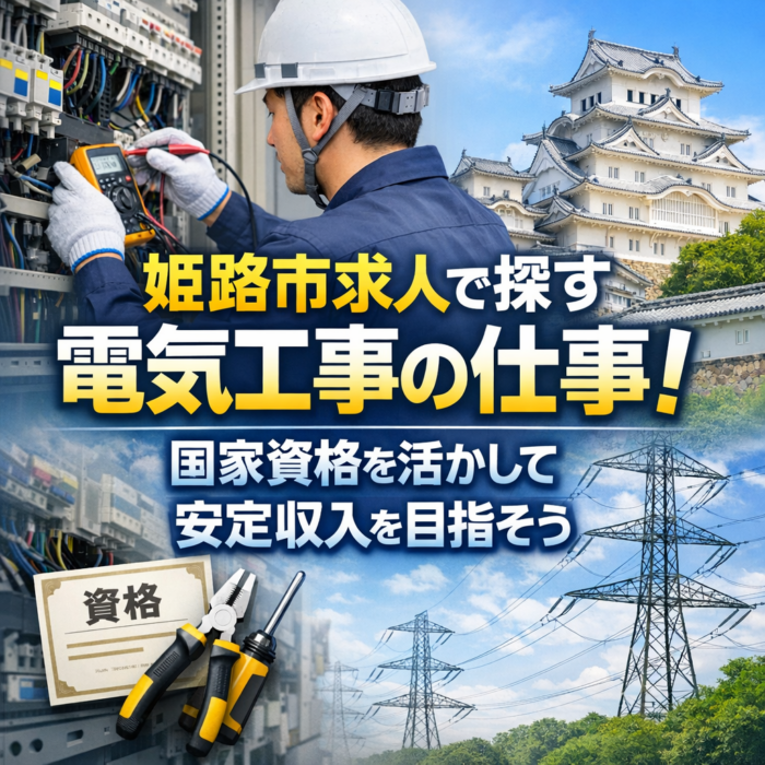姫路市求人で探す電気工事の仕事！国家資格を活かして安定収入を目指そう