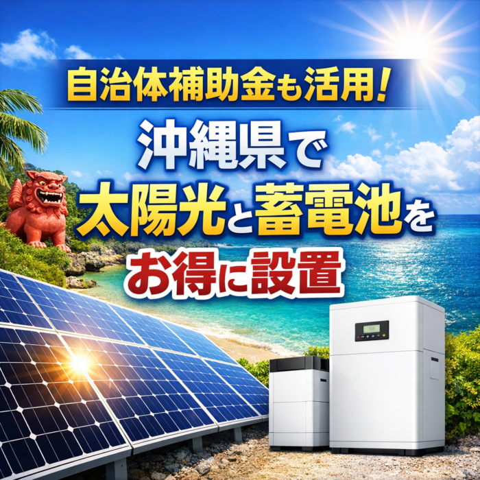 自治体補助金も活用！沖縄県で太陽光と蓄電池をお得に設置