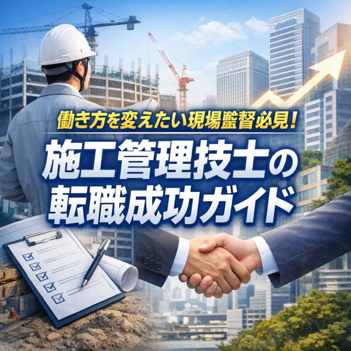 働き方を変えたい現場監督必見！施工管理技士の転職成功ガイド