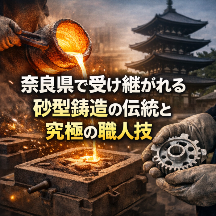 奈良県で受け継がれる砂型鋳造の伝統と究極の職人技