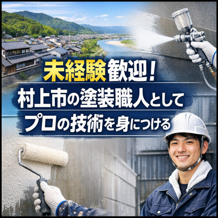 未経験歓迎！村上市の塗装職人としてプロの技術を身につける