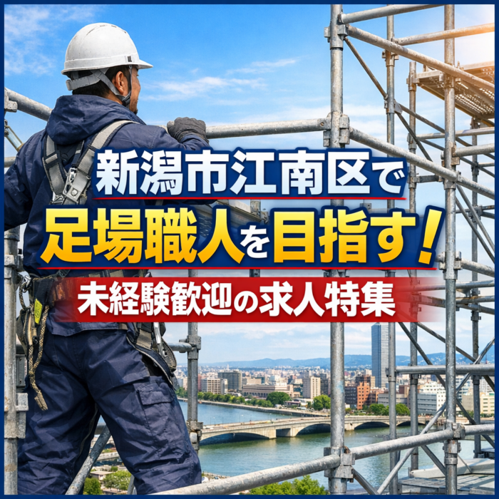 新潟市江南区で足場職人を目指す！未経験歓迎の求人特集