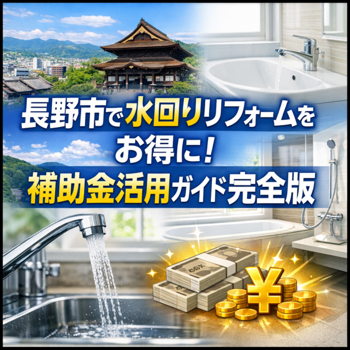 長野市で水回りリフォームをお得に！補助金活用ガイド完全版