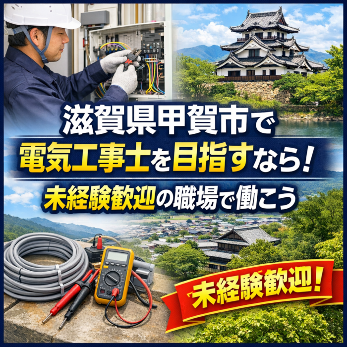 滋賀県甲賀市で電気工事士を目指すなら！未経験歓迎の職場で働こう