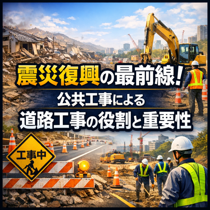 震災復興の最前線！公共工事による道路工事の役割と重要性