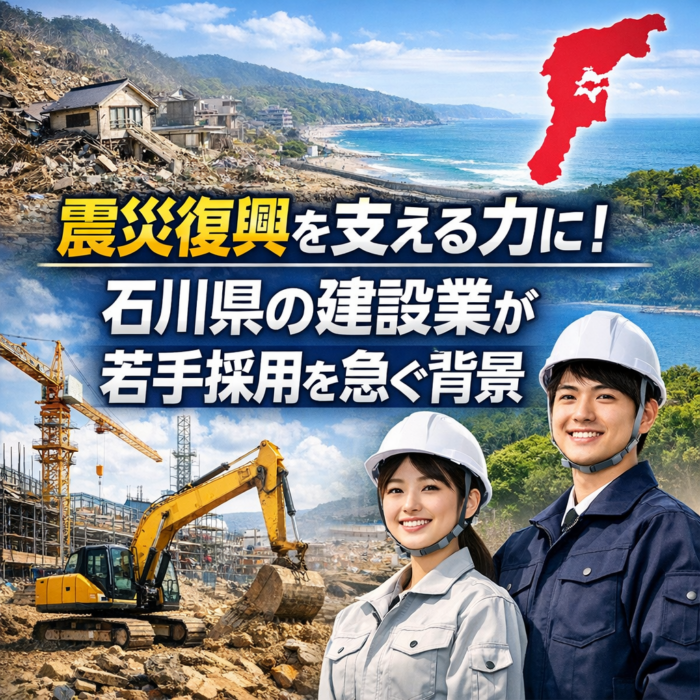 震災復興を支える力に！石川県の建設業が若手採用を急ぐ背景