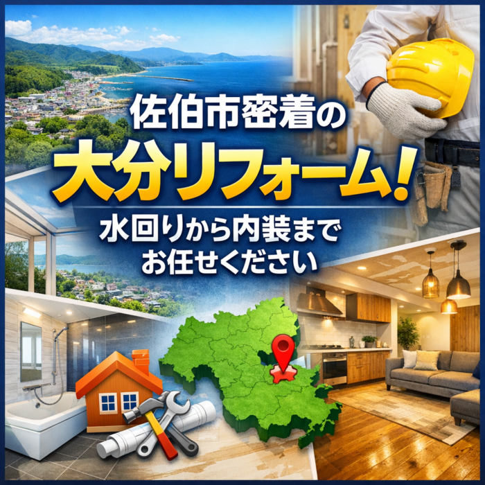佐伯市密着の大分リフォーム！水回りから内装までお任せください