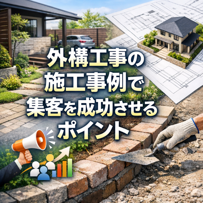 外構工事の施工事例で集客を成功させるポイント