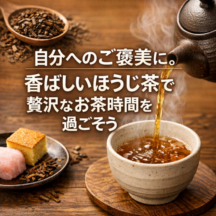 自分へのご褒美に。香ばしいほうじ茶で贅沢なお茶時間を過ごそう