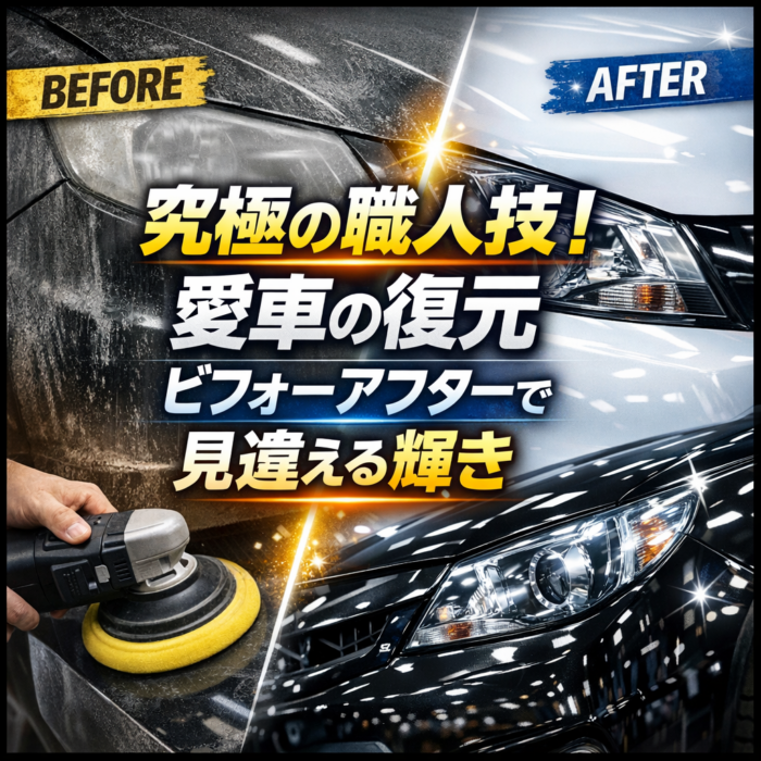 究極の職人技！愛車の復元ビフォーアフターで見違える輝き