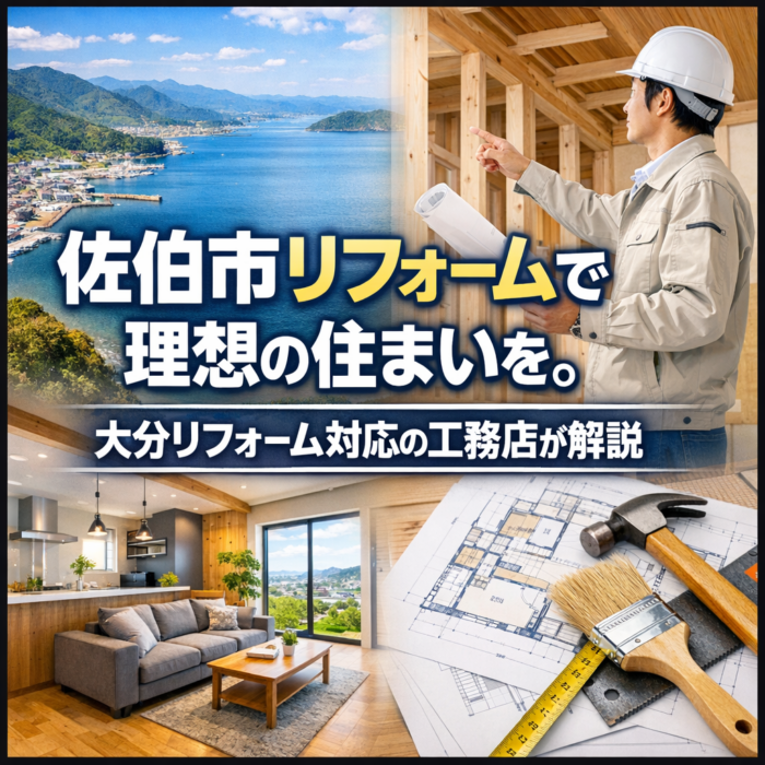 佐伯市リフォームで理想の住まいを。大分リフォーム対応の工務店が解説